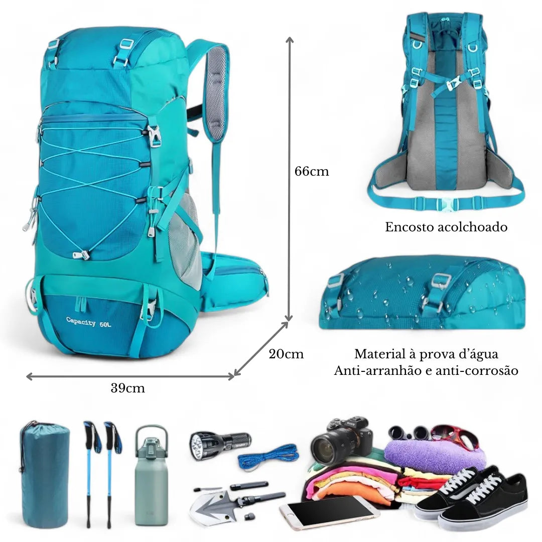 Mochila Tática Esportiva para Hiking ZoutBridle à prova d'água, leve e com capa de chuva incluída. Ideal para trilhas e aventuras ao ar livre, feita em nylon resistente.
Mochila Tática, Mochila para Mochilão, Mochila para Viagens, Mochila Esportiva, Mochila de Trilha.