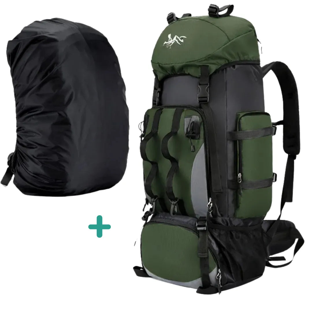 Mochila esportiva para hiking ZoutRain com capacidade de 90L, à prova d'água, ideal para trilhas, camping e viagens prolongadas. Perfeita para 5+ dias de aventura!
Mochila para Hiking, Mochila Impermeável, Mochila para Camping, Mochila de Trekking.